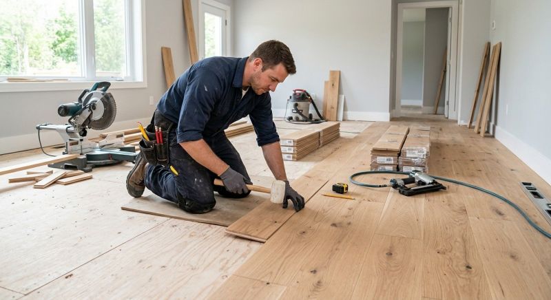 Our team working on Flooring Service projects in Matawan, NJ