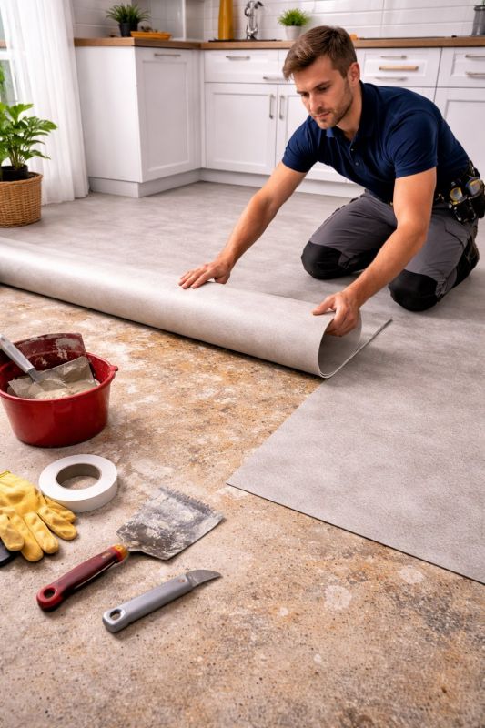 Linoleum Floor Installation in Scotch Plains, NJ